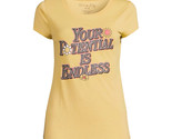 Potential Flowers Women&#39;s Short Sleeve Graphic Tee, Yellow Size XXL(19) - £12.45 GBP