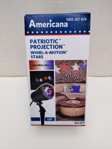 Americana- Patriotic Projection 1002 267 874 Whirl Motion Stars Led Set Of 1 - £31.92 GBP
