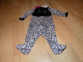 Size 9 Months Carter&#39;s Cheetah Leopard Cat Halloween Costume Sleeper w Hat New - £11.96 GBP