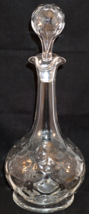 Crystal Glass Decanter / Bottle &amp; Stopper Fish Scale Pattern Webb Englan... - £72.10 GBP