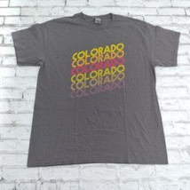 Colorado Repeat T Shirt Mens Large Gray Short Sleeve Crew Neck Cotton Tee - $19.88