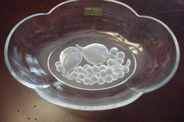 Mikasa etch fruit decoration  bowl, still with original label [GL-11] - £19.38 GBP