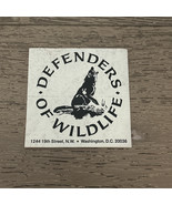 VINTAGE DEFENDERS OF WILDLIFE STICKER 1970s WOLF LOGO - $8.00
