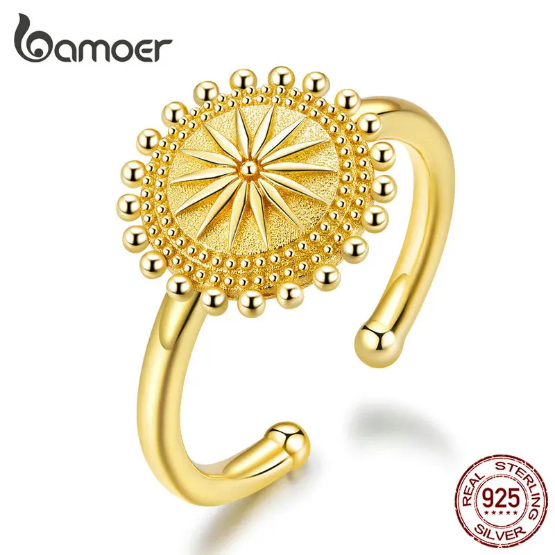 Sun Compass Finger Rings GolAdjustable Ring 925 Sterling Silver Fashion Jewelry  - £20.00 GBP
