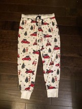 PJ Salvage Christmas Pajama Pants Red Volkswagen Bug &amp; Christmas Trees Size M - £19.38 GBP