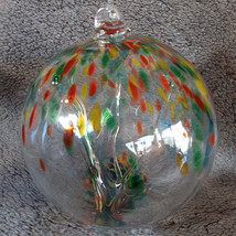 Hanging Glass Ball 8&quot; Diameter &quot;Summer Tree&quot; Witch Ball (1) WB825 - £27.25 GBP