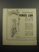 1955 Venice Lido Italian State Tourist Office Ad - See the most beautiful - £14.78 GBP