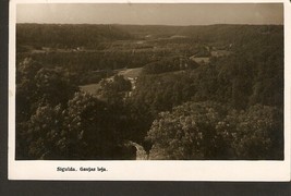 Photography photo postcard - Latvia Sigulda Gauja valley dale - place na... - £5.32 GBP