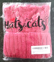 Hats &amp; Cats Women’s Dusty Rose Mauve Pink Knit Winter Hat Fleece Lined Beanie - £7.75 GBP