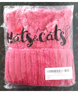 Hats &amp; Cats Women’s Dusty Rose Mauve Pink Knit Winter Hat Fleece Lined B... - $9.89