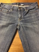 J. Crew Women&#39;s Jeans Matchstick Distressed Straight Leg Stretch Size 28S X 30 - £22.94 GBP
