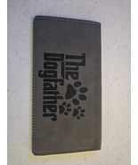 The Dogfather Funny Laser Engraved Leatherette Check Book Cover - $109.40 MXN