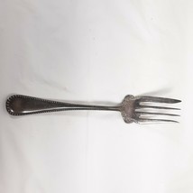 Rogers 1881 Venice Silver Plated Pattern Meat Serving Fork Vintage - £22.49 GBP