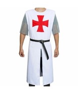Medieval Templar Tunic Surcoat Crusader Sleeveless Renaissance costume n... - £251.45 GBP