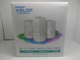 Linksys VLP0203 Velop Tri-Band Whole Home Intelligent Mesh WiFi System, ... - £157.11 GBP