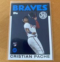 2021 Topps Series 2 Cristian Pache RC #86B-30 1986 35th Anniversary Braves - £2.15 GBP