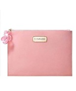 MAC Cosmetics Soft Velvet Pink Cosmetics Bag Make Up Case Travel Clutch NeW - $40.07 CAD