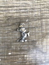 Disney Sterling 925 Silver Mickey Mouse 1” Flat Pendant USA Made Vintage - £19.06 GBP