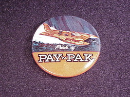 Vintage Pride of Pay &#39;n Pak Hydroplane Pinback Button, Pin - £4.75 GBP