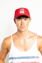 Do Not Enter Wrong Way Hat Red/Red Adjustable Strap - £10.11 GBP