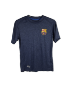 FC Barcelona Boy&#39;s T-Shirt FCB Short-Sleeve Blue Youth L - $276.80 MXN