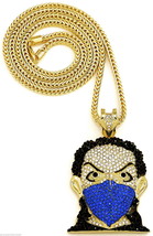 Mask Goon New Pendant Necklace with 36 Inch Franco Style Chain Hip Hop R... - £27.06 GBP+