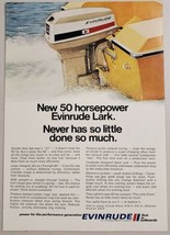 1971 Print Ad Evinrude Lark 50-HP Outboard Motors Milwaukee,Wisconsin - $11.68