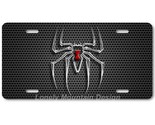 Bony Black Widow Spider Art on Grill FLAT Aluminum Novelty Car License T... - £14.11 GBP