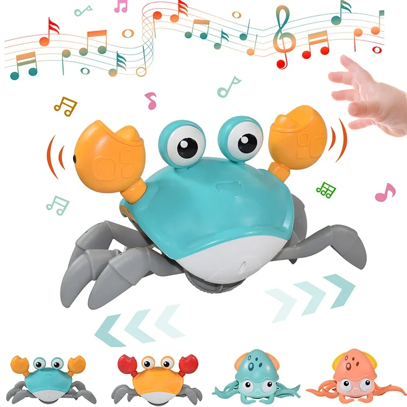 Crawling Crab Baby Toys with Music LED Light Up Musical Toys for Toddler - £20.04 GBP