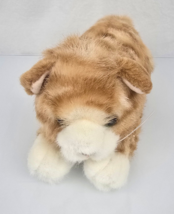 Vintage plush Orange Tabby Cat by Russ Berrie "Dempsey" stuffed animal 8" - $14.85