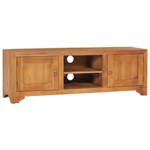 Rustic Wooden Solid Teak Wood TV Stand Entertainment Media Unit Cabinet ... - £156.42 GBP