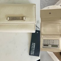 KENNETH COLE REACTION VINTAGE WALLET WITH SOLAR POWERED CALCULATOR, Ivor... - $29.00