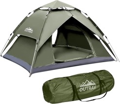 Outrav Easy Automatic Pop-Up Camping Tents For 3–4 Persons –, Carrying Bag - £71.37 GBP