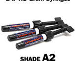 2 Prime Dent Light Cure Hybrid Composite Dental Resin A2 - 4.5 g syringe... - $19.99