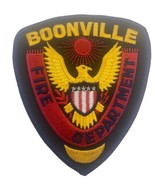 Fire Patch Boonville Fire Department Firefighters Embroidered Patch Vint... - £7.77 GBP