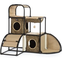 Prevue Pet Products Catville Townhome - Leopard Print - £280.98 GBP