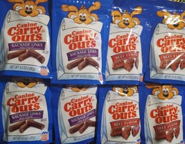 8 Bags (36 oz) Dog Snacks - 4x Sausage Links 4x Beef Flavor - 4.5 oz ea.... - $32.30