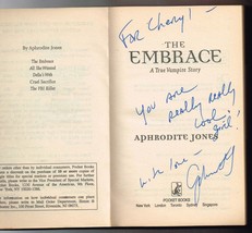 The Embrace : A True Vampire Story by Aphrodite Jones Signed Autographed... - $35.13