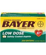 Aspirin Regimen Bayer, 81mg *08/2026*Enteric Coated Tablets, Pain Reliev... - $20.56 CAD