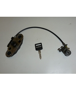 89-00 Suzuki GS500E OEM Seat Lock Latch w/Key Locking Cable Used Vintage... - £35.26 GBP