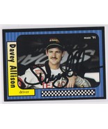 Davey Allison (d. 1993) Signed Autographes 1991 MAXX Nascar Trading Card - $665.05 MXN