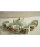 Shaddy Mino China JGI Tea Pot &amp; 6 Cups Ricksh... - $46.99