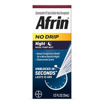 2 PACK Afrin No Drip Night Pump Nasal Mist - *01/2026*Fast and Powerful ... - $16.40 CAD