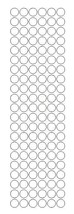 3/8&quot; White Round Vinyl Color Code Inventory Label Dot Stickers - $1.98+