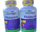 2 Pack Natrol Melatonin Fast Dissolve Strawberry 3 mg 150 Tabs Exp 08/31... - $18.80