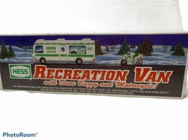 1998 Hess Recreation Van Truck with Dune Buggy and Motorcycle New In Box - $35.63