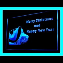 150035B Irish Setter Christmas greeting Christmas Eve Display LED Light Sign - £16.40 GBP