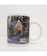 Winter at Mountain Chapel Thomas Kinkade Coffee Mug 2008 Microwave Safe - £9.43 GBP