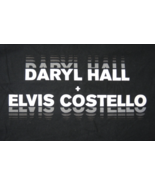 DARYL HALL/ELVIS COSTELLO T-SHIRT XL 2024 Tour NEW 100% Cotton FREE SHIPPING - $17.77