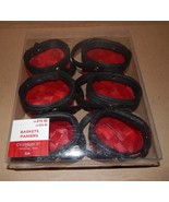 Christmas Baskets Paniers 6 pc Red &amp; Black Celebrate It 3 1/2&#39; x 3&quot;x2 1/... - £9.96 GBP